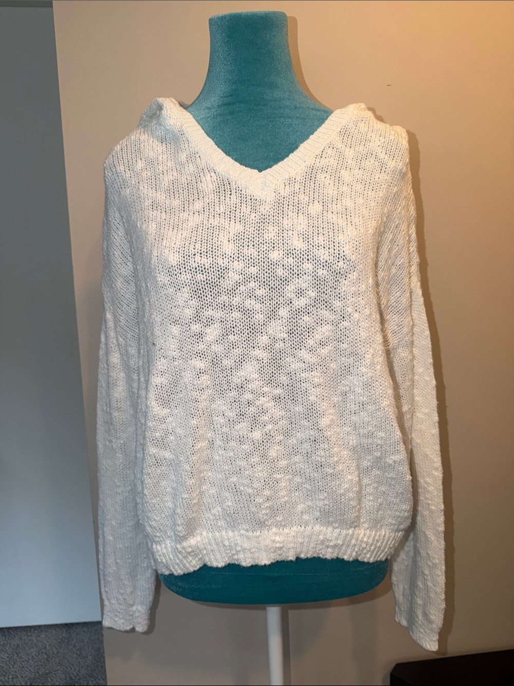 Roxy V-Neck Lightweight Knit Sweater